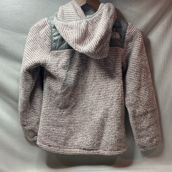 The north face pink and gray full zip hood jacket size medium - Picture 2 of 3